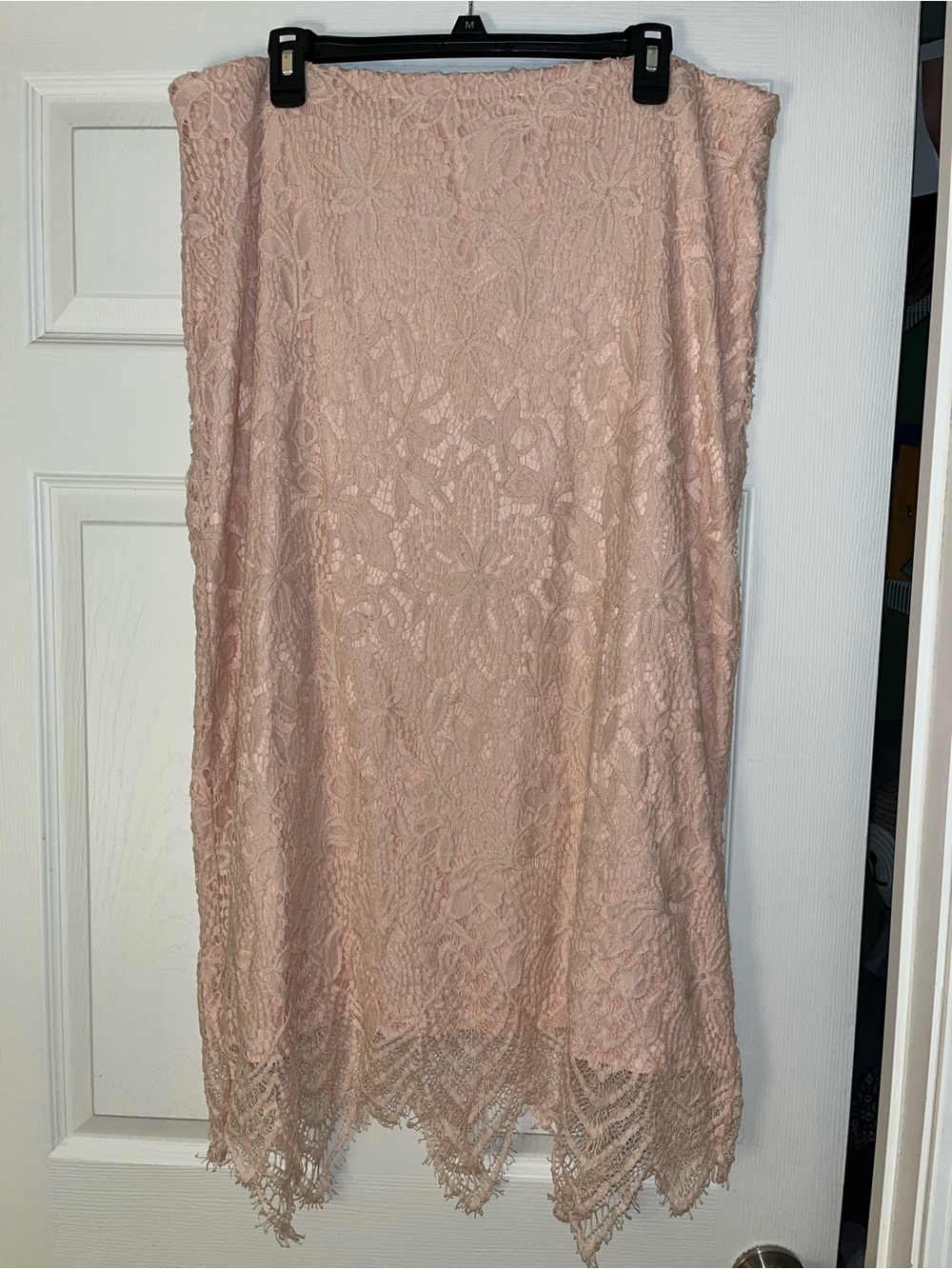 Cest. 1946 Blush Pink Lace Midi Skirt 18/20W